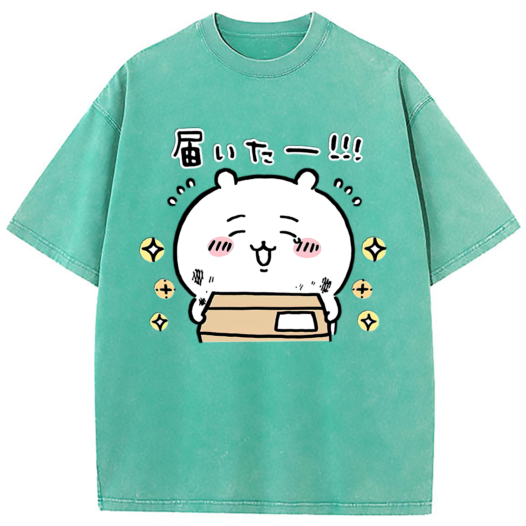 （画像用） ちいかわ ちいかわ Chii-kawa chiikawa 綿100% ヴィンテージ風 半袖Tシャツ（フロントプリント）